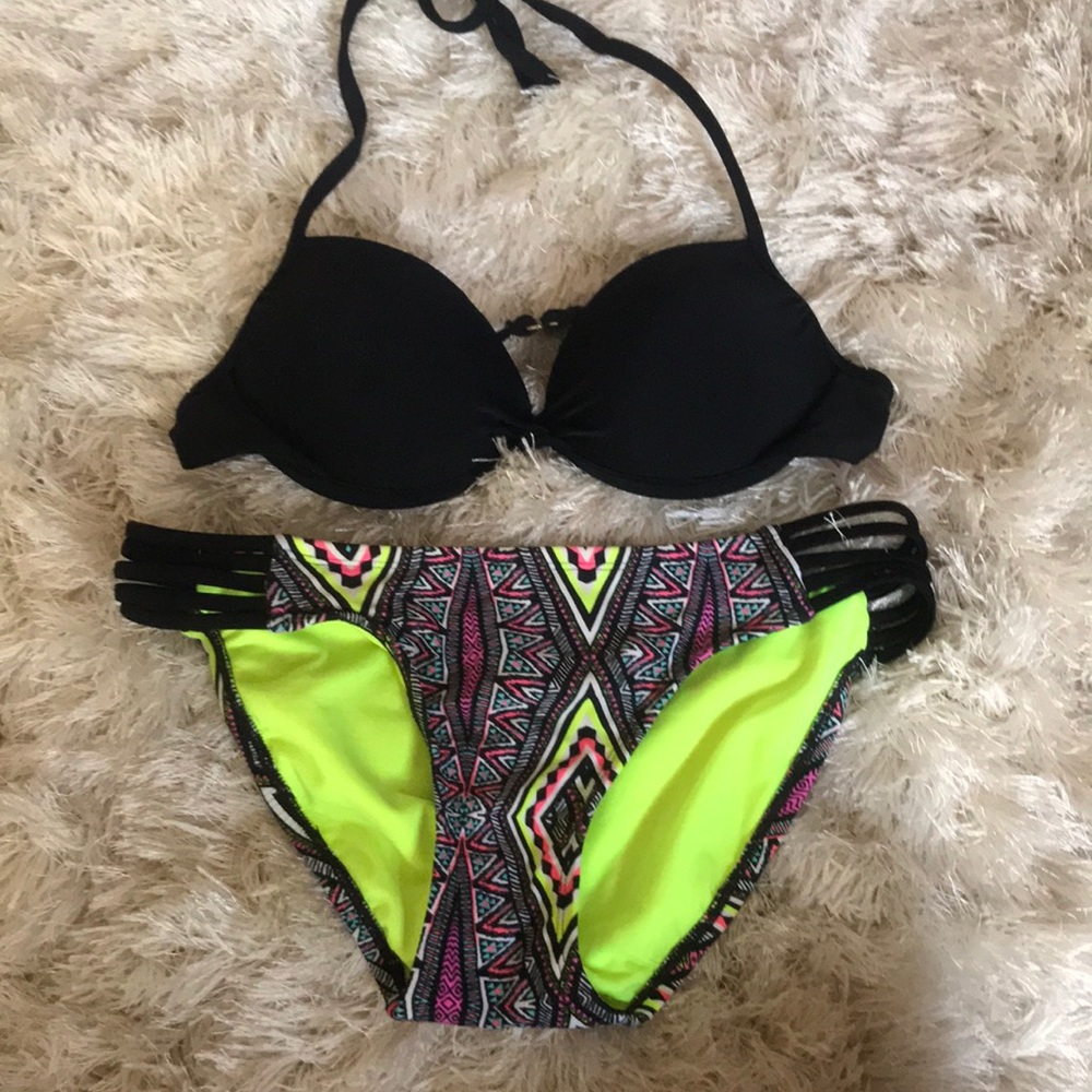 bright tribal bikini